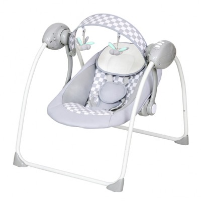 2020 New Cheap Electric Foldable Swing bouncer seat and Baby Crib Cradle Rocker