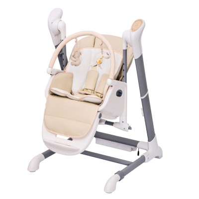 Foldable Baby High Feeding Chair and Electric Baby Swing 2 in 1