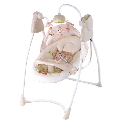 2020 Popular Hot sell Electric Music Baby Swing with toy and mosquito net