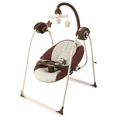 2016 New Automatic Plastic Seat Baby Swing Crib